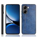 For Xiaomi Poco X7 Pro Cow Pattern Sewing Back Cover Phone Case(Blue)