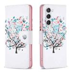 For Samsung Galaxy S25 5G Colored Drawing Pattern Leather Phone Case(Tree)