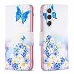 For Samsung Galaxy S25 5G Colored Drawing Pattern Leather Phone Case(Butterfly Love)