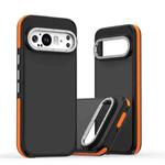 For Google Pixel 9 Pro XL Dual-Color Skin Feel Shockproof Phone Case(Orange)