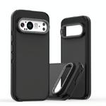 For Google Pixel 9 Pro XL Dual-Color Skin Feel Shockproof Phone Case(Black)