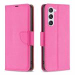For Samsung Galaxy S25 5G Litchi Texture Pure Color Flip Leather Phone Case(Rose Red)