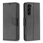 For Samsung Galaxy S25+ 5G Litchi Texture Pure Color Flip Leather Phone Case(Black)