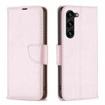For Samsung Galaxy S25+ 5G Litchi Texture Pure Color Flip Leather Phone Case(Rose Gold)