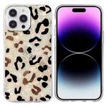 For iPhone 16 Pro Max Colorful Painting Pattern TPU Phone Case(Leopard)