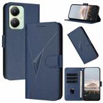 For vivo Y35m+ Triangle Pattern Buckle Clasp Leather Phone Case(Royal Blue)