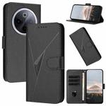 For vivo iQOO Z10 / T4 / Y300 Pro Triangle Pattern Buckle Clasp Leather Phone Case(Black)