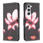 For Samsung Galaxy S25 5G Colored Drawing Pattern Leather Phone Case(Lotus)