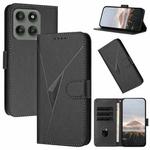 For Motorola Edge 60 Pro Triangle Pattern Buckle Clasp Leather Phone Case(Black)