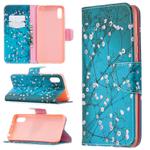 For Xiaomi Redmi 9A Colored Drawing Pattern Horizontal Flip Leather Case with Holder & Card Slots & Wallet(Plum Blossom)