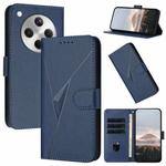 For OPPO Find X8 Triangle Pattern Buckle Clasp Leather Phone Case(Royal Blue)