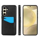 For Samsung Galaxy S24 FE 5G Litchi Leather Skin Card Slots Phone Case(Black)