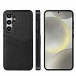 For Samsung Galaxy S24 5G Litchi Leather Skin Card Slots Phone Case(Black)