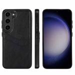 For Samsung Galaxy S25 5G Litchi Leather Skin Card Slots Phone Case(Black)