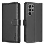 For Samsung Galaxy S25 Ultra 5G Litchi Texture RFID Anti-theft Leather Phone Case(Black)