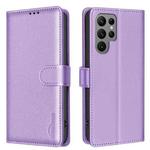 For Samsung Galaxy S25 Ultra 5G Litchi Texture RFID Anti-theft Leather Phone Case(Purple)