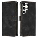 For Samsung Galaxy S25 Ultra 5G Dream Triangle Leather Phone Case with Long Lanyard(Black)