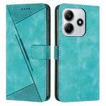 For Redmi Note 14 4G 163.25mm Dream Triangle Leather Phone Case with Long Lanyard(Green)