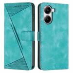 For Redmi Turbo 4 / Xiaomi Poco X7 Pro Dream Triangle Leather Phone Case with Long Lanyard(Green)