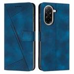For Redmi A5 4G 171.7mm / Poco C71 Dream Triangle Leather Phone Case with Long Lanyard(Blue)