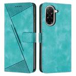 For Redmi A5 4G 171.7mm / Poco C71 Dream Triangle Leather Phone Case with Long Lanyard(Green)