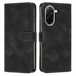 For Redmi A5 4G 171.7mm / Poco C71 Dream Triangle Leather Phone Case with Long Lanyard(Black)