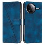 For Redmi K80 / K80 Pro Dream Triangle Leather Phone Case with Long Lanyard(Blue)