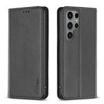 For Samsung Galaxy S25 Ultra 5G Magnetic Leather Phone Case(Black)