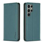 For Samsung Galaxy S25 Ultra 5G Magnetic Leather Phone Case(Green)