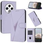 For Tecno Spark 30 4G Triangle Pattern Buckle Clasp Leather Phone Case(Light Purple)