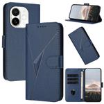 For Tecno Spark 30C 5G / Pop 9 5G Triangle Pattern Buckle Clasp Leather Phone Case(Royal Blue)