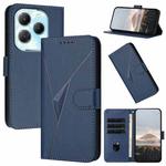 For Infinix Hot 40 Triangle Pattern Buckle Clasp Leather Phone Case(Royal Blue)