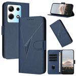 For Infinix Note 30 4G Triangle Pattern Buckle Clasp Leather Phone Case(Royal Blue)