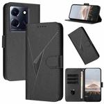 For Infinix Note 30 5G Triangle Pattern Buckle Clasp Leather Phone Case(Black)