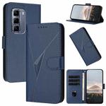 For Infinix Hot 50 Pro+ 4G Triangle Pattern Buckle Clasp Leather Phone Case(Royal Blue)