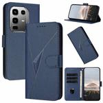 For Infinix Note 50 Pro+ Triangle Pattern Buckle Clasp Leather Phone Case(Royal Blue)