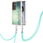 For Samsung Galaxy S25 Ultra 5G Electroplating Dual-side IMD Phone Case with Lanyard(Smile)