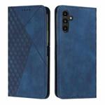 For Samsung Galaxy S25+ / S24+ 5G Diamond Splicing Skin Feel Magnetic Leather Phone Case(Blue)