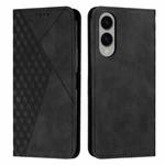 For Samsung Galaxy S25 Edge 5G Diamond Splicing Skin Feel Magnetic Leather Phone Case(Black)