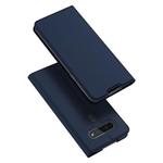 For LG K51S DUX DUCIS Skin Pro Series Horizontal Flip PU + TPU Leather Case, with Holder & Card Slots(Blue)