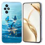 For Honor 200 Colorful Painting Pattern TPU Phone Case(Blue Butterflies)