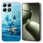 For Xiaomi 14T Colorful Painting Pattern TPU Phone Case(Blue Butterflies)