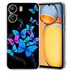 For Redmi 13C 4G Colorful Painting Pattern TPU Phone Case(Color Butterflies)