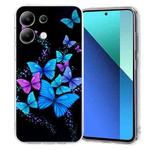 For Redmi Note 13 4G Colorful Painting Pattern TPU Phone Case(Color Butterflies)