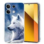 For Redmi Note 13 Pro 5G Colorful Painting Pattern TPU Phone Case(White Wolf)