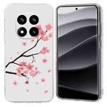 For Redmi Note 14 Pro+ 5G Colorful Painting Pattern TPU Phone Case(Plum Blossom)