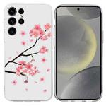 For Samsung Galaxy S25 Ultra 5G Colorful Painting Pattern TPU Phone Case(Plum Blossom)
