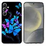 For Samsung Galaxy S24+ 5G Colorful Painting Pattern TPU Phone Case(Color Butterflies)