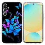 For Samsung Galaxy S24 FE 5G Colorful Painting Pattern TPU Phone Case(Color Butterflies)