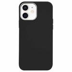 For iPhone 11 Litchi Pattern Silver Edge Camera Frame Material Phone Case(Black)